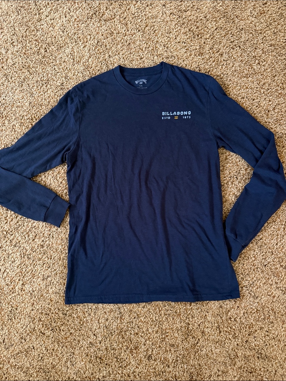 Billabong Navy Long-Sleeve Logo Tee
